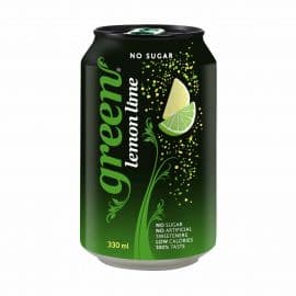 Green Cola Lemon Lime Soda No Sugar 6x330ml - Bulkbox Wholesale