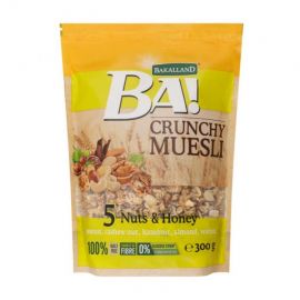 Bakalland-Ba! Crunchy Muesli 5 Nuts & Honey 4x300g - Bulkbox Wholesale