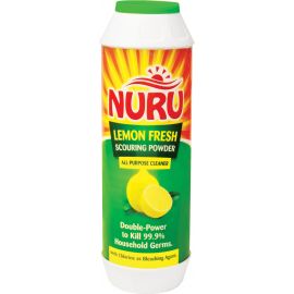 Nuru Scouring Powder Lemon Fresh Bottle 24x500g - Bulkbox Wholesale