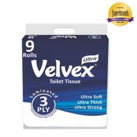 Velvex 3Ply Toilet Tissue Unwrapped 3x9s' - Bulkbox Wholesale