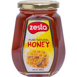 Zesta Natural Honey Glass  12x500g - Bulkbox Wholesale