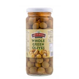 Santa Maria Green Whole Olives  3x345g - Bulkbox Wholesale