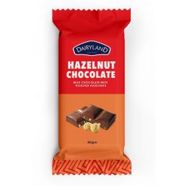 Dairyland Hazelnut Chocolate 12x80g - Bulkbox Wholesale