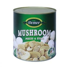 Domee Mushroom Pieces & Stems  12x400g - Bulkbox Wholesale