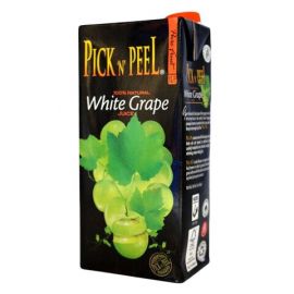Pick N Peel Pure Fruit Juice Tetra White Grape 12x1L - Bulkbox Wholesale