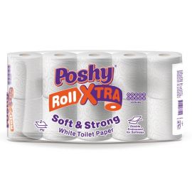 Poshy Roll Xtra Toilet Tissue Unwrapped 4x10s - Bulkbox Wholesale