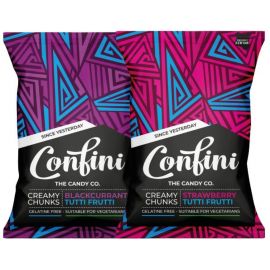 Confini Liquorice Assorted Chunks 12x75g - Bulkbox Wholesale