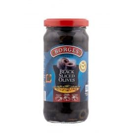 Borges Black Sliced Olives 12x220g - Bulkbox Wholesale