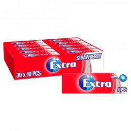Wrigleys Extra Strawberry 30 x 10Pcs - Bulkbox Wholesale
