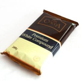 2M Cocoa White Compound Chocolate 20x500g - Bulkbox Wholesale