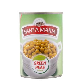 Santa Maria Green Peas in Brine 24x400g - Bulkbox Wholesale