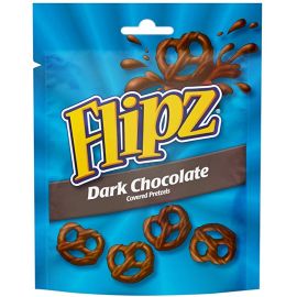 Flipz Dark Chocolate Pretzels 6x100g - Bulkbox Wholesale