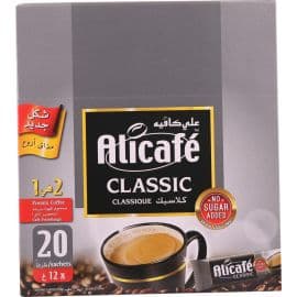 Alicafe Classic 2 In 1 Coffee 20x12g, 5Pack - Bulkbox Wholesale