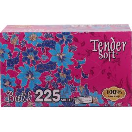 Tender Soft Facial Tissue Box Batik 40x225s - Bulkbox Wholesale