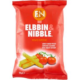 Elbbin & Nibble Tomato Ketchup Chipsticks - Bulkbox Wholesale