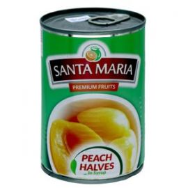 Santa Maria Peach Halves in Syrup 12x820gm - Bulkbox Wholesale