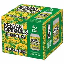Kenyan Originals Ginger Cider 4 x 330ml - Bulkbox Wholesale