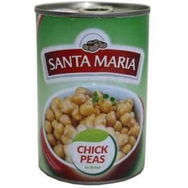 Santa Maria Chick Peas in Brine 24x400gm - Bulkbox Wholesale