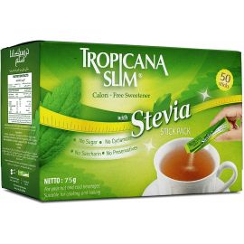 Tropicana Slim Sweetener Stevia Diet Sachets 100x2.5g - Bulkbox Wholesale