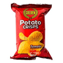 Golden Potato Crisps Tomato 50x35g - Bulkbox Wholesale