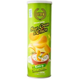Golden Potato Crisps Sour Cream  24x160g - Bulkbox Wholesale