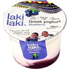 Laki Laki Greek Yoghurt Blueberry 12x100ml - Bulkbox Wholesale
