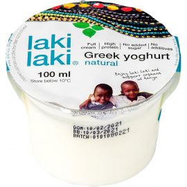 Laki Laki Greek Yoghurt Natural 12x100ml - Bulkbox Wholesale