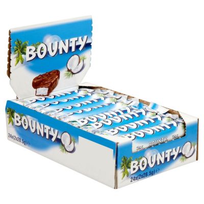 BOUNTY CHOCOLATE BAR 57G - Bulkbox Wholesale
