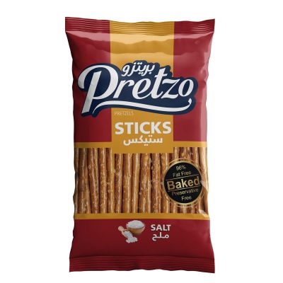 PRETZO PRETZEL STICKS SALT 18X50G - Bulkbox Wholesale
