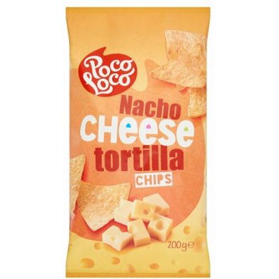 POCO LOCO TORTILLA CHIPS CHEESE 11X 200G - Bulkbox Wholesale