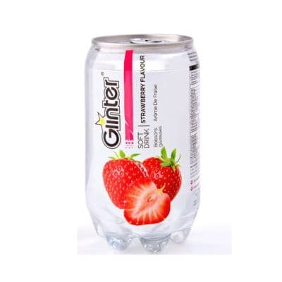 GLINTER STRAWBERRY FLAVOURED WATER 6X350ML - Bulkbox Wholesale