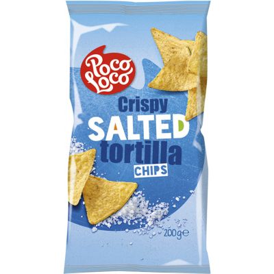 POCO LOCO TORTILLA CHIPS CRISPY SALTED 11X 200G - Bulkbox Wholesale
