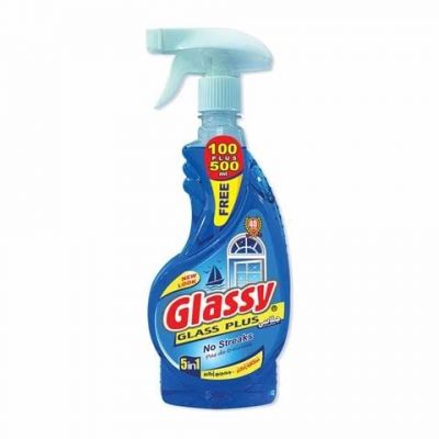 GLASSY LIQUID GLASS AND WINDOW CLEANER OCEAN SCENT 12X600ML - Bulkbox Wholesale