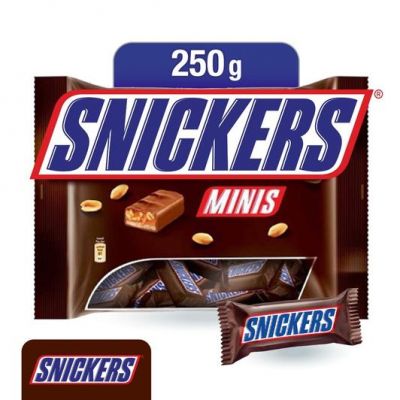 SNICKERS CHOCOLATE MINIS BAG 5X250G - Bulkbox Wholesale