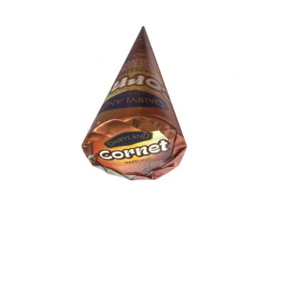 DAIRYLAND CORNETS HAZELNUT ICE CREAM 100ML - Bulkbox Wholesale
