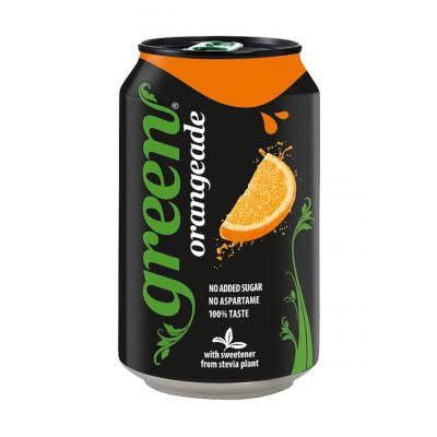 GREEN COLA ORANGE SODA NO SUGAR 6X330ML - Bulkbox Wholesale