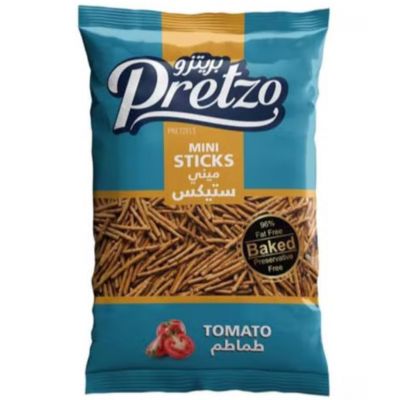 PRETZO PRETZEL STICKS TOMATO 18X50G - Bulkbox Wholesale