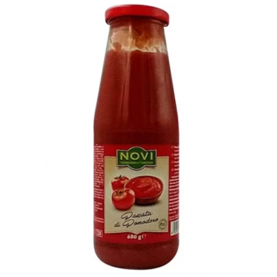 NOVI MASHED TOMATOES GLASS JAR 6X680G - Bulkbox Wholesale
