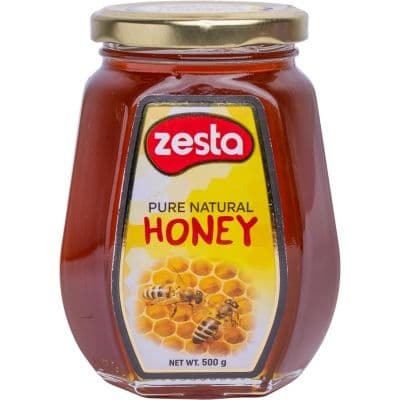 ZESTA NATURAL HONEY GLASS  12X500G - Bulkbox Wholesale