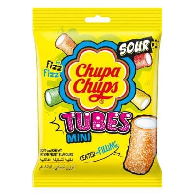 CHUPA CHUPS SOUR TUBES 12X85.5G - Bulkbox Wholesale