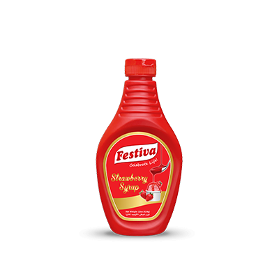 FESTIVA STRAWBERRY SYRUP 6X624G - Bulkbox Wholesale