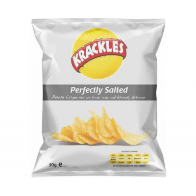 KRACKLES POTATO CRISPS PERFECTLY SALTED 48X30G - Bulkbox Wholesale