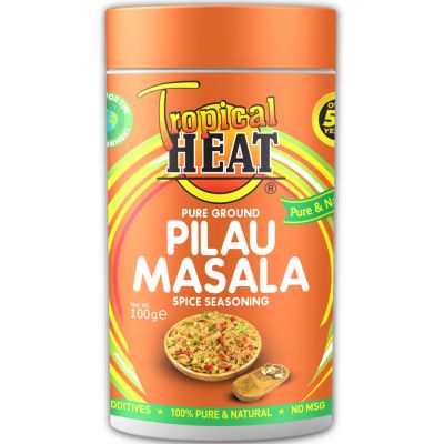 TROPICAL HEAT PILAU MASALA GROUND 6X100G - Bulkbox Wholesale