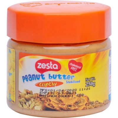 ZESTA CRUNCHY PEANUT BUTTER 12X250G - Bulkbox Wholesale