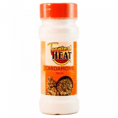 TROPICAL HEAT CARDAMOMS GROUND 6X50G - Bulkbox Wholesale