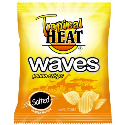 TROPICAL HEAT WAVES CRISPS SALTED 36X30G - Bulkbox Wholesale