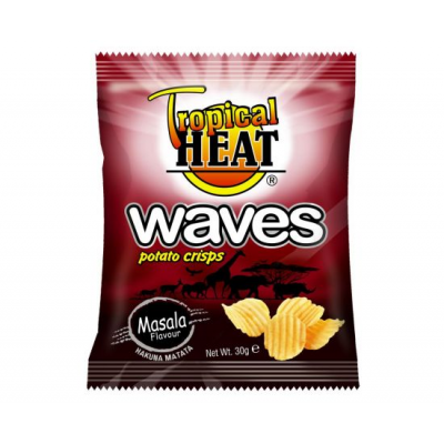 TROPICAL HEAT WAVES CRISPS MASALA 30G - Bulkbox Wholesale