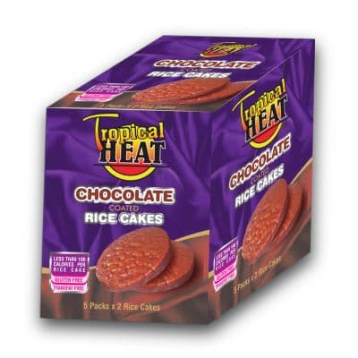 TROPICAL HEAT CHOCOLATE RICE CAKES 150G - Bulkbox Wholesale