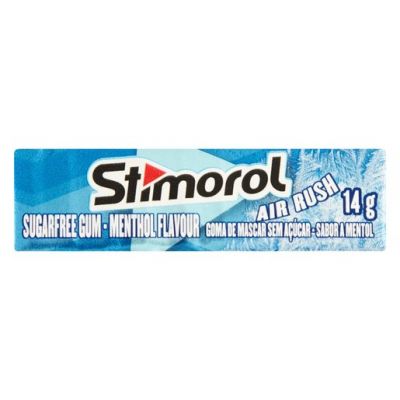 STIMOROL SUGAR FREE AIR RUSH MENTHOL CHEWING GUM 25X10 PELLETS - Bulkbox Wholesale