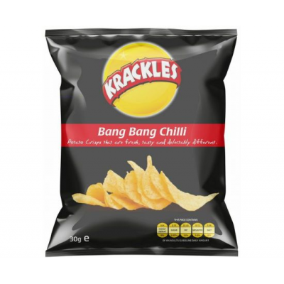 KRACKLES POTATO CRISPS BANG BANG CHILLI - Bulkbox Wholesale